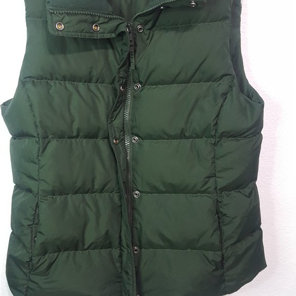 J. Crew Puffer Vest Green Size Large - Picture 3 of 7